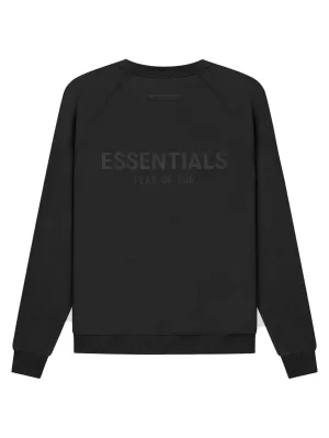 Fear Of God Essentials Back Logo Pullover Crewneck Black [SS21]