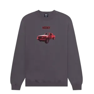 Hockey Red Ranger Crewneck - Charcoal