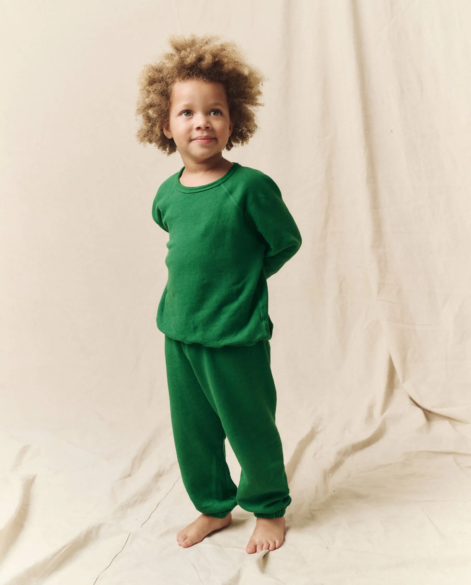 The Little College Sweatshirt. Solid -- Holly Leaf