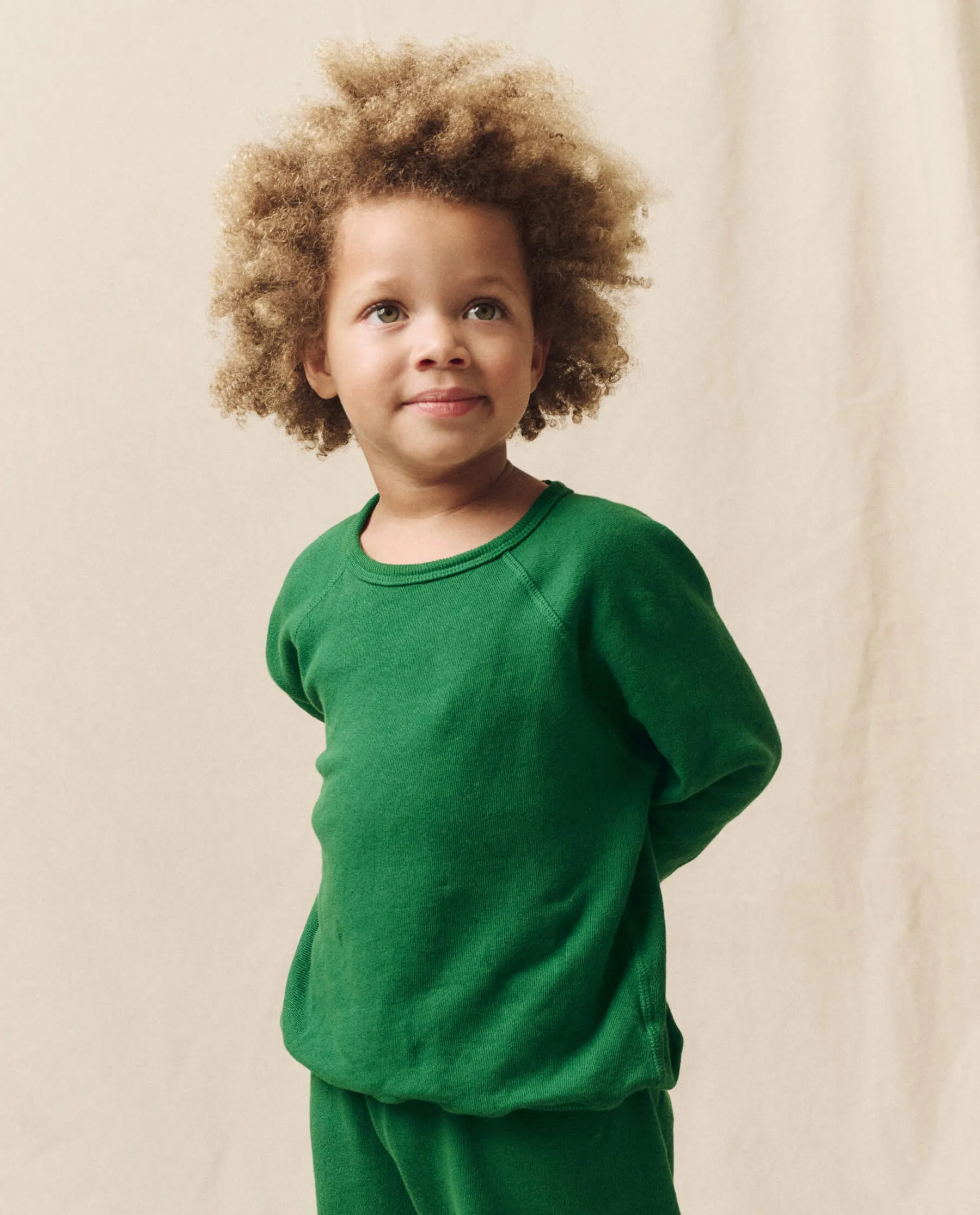 The Little College Sweatshirt. Solid -- Holly Leaf